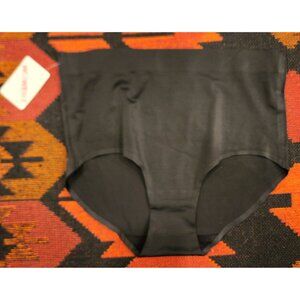 NEW Simply Perfect By Warners Women's Black Panty  Nylon & Spandex Blend Sz L